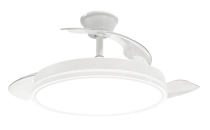 Люстра-вентилятор OSRAM CEILING WING FAN 60W 2500Lm с пультом ДУ белая (4099854536564) - изображение 3