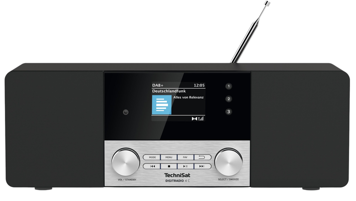 Radio TechniSat DIGITRADIO 4 C Silver/Black (0000/3937) - obraz 1