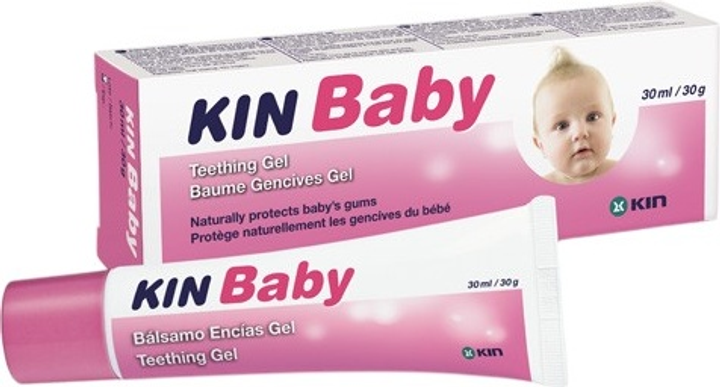 Гель Kin Baby Gum Balm Strawberry Flavour для прорізування зубів у дітей 30 мл (8436026216101) - зображення 1