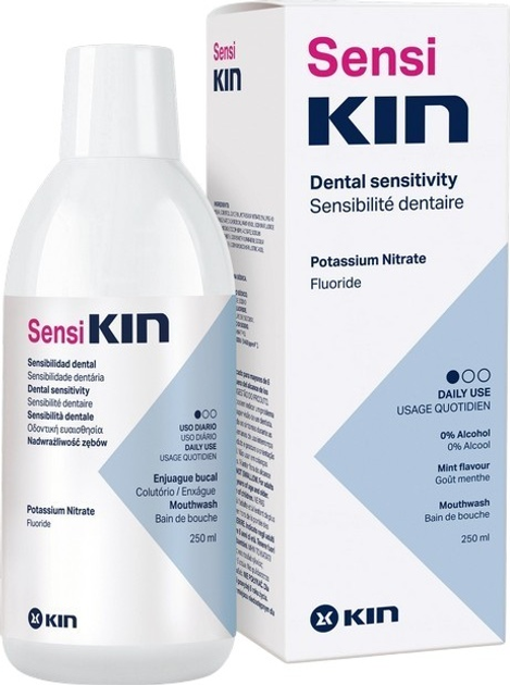 Ополіскувач для ротової порожнини Kin SensiKIN для полегшення відчуття чутливості 250 мл (8436026210758) - зображення 1