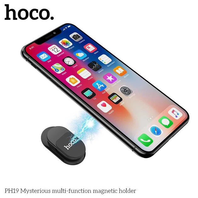 Автомобильный магнитный держатель Hoco PH19 Mysterious |для телефона, до 6",надежная фиксация, легкая установка на плоскую поверхность, компактный| Черный - Фото 5 Автомобильный магнитный держатель Hoco PH19 Mysterious |для телефона, до 6",надежная фиксация, легкая установка на плоскую поверхность, компактный| Черный - изображение 5