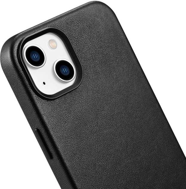 Панель iCarer Real Cowhide Premium Leather Magsafe для Apple iPhone 14 Black (WMI14220705-BK) - зображення 8