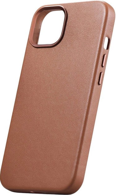Etui iCarer Real Cowhide Premium Leather Magsafe do Apple iPhone 14 Plus Brown (WMI14220707-BN) - obraz 4
