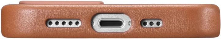 Etui iCarer Real Cowhide Premium Leather Magsafe do Apple iPhone 14 Plus Brown (WMI14220707-BN) - obraz 10