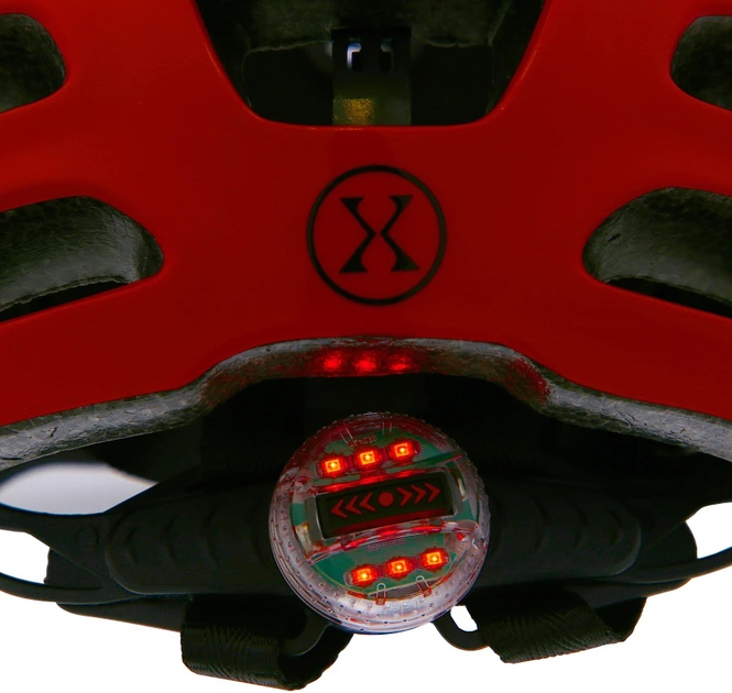Шолом Nils EXTREME MTW01 LED XS 49-55 см Червоний 16-70-084 (5907695554564) - зображення 8