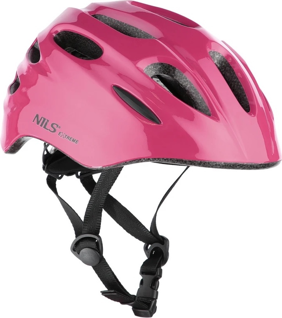 Шолом Nils EXTREME MTW01 LED XS 49-55 см Рожевий 16-70-081 (5907695595864) - зображення 1