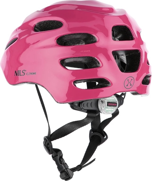 Шолом Nils EXTREME MTW01 LED XS 49-55 см Рожевий 16-70-081 (5907695595864) - зображення 3