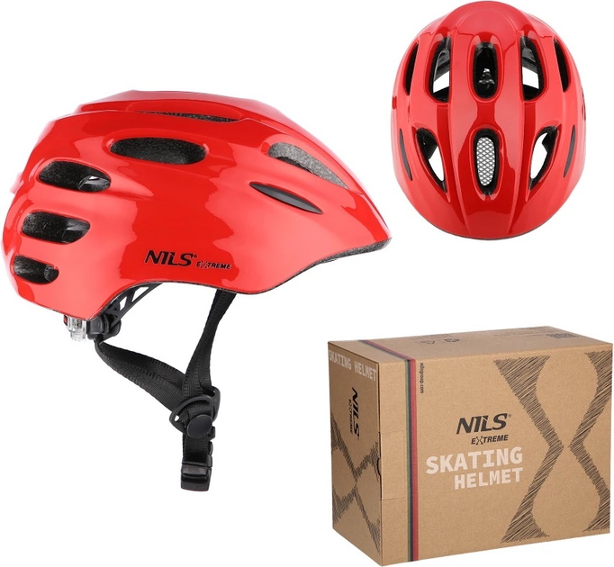 Шолом Nils EXTREME MTW01 LED XXS 48-54 см Червоний 16-70-083 (5907695554557) - зображення 9