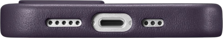 Панель iCarer Real Cowhide Premium Leather Magsafe для Apple iPhone 14 Plus Dark Purple (WMI14220707-DP) - зображення 10