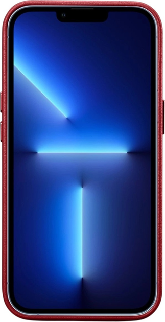 Панель iCarer Real Cowhide Premium Leather Magsafe для Apple iPhone 14 Plus Red (WMI14220707-RD) - зображення 2
