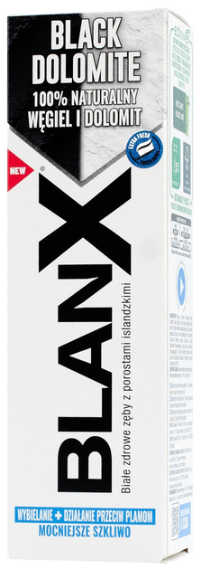 Зубна паста BlanX Black Dolomite відбілююча 75 мл (8017331102923) - зображення 3