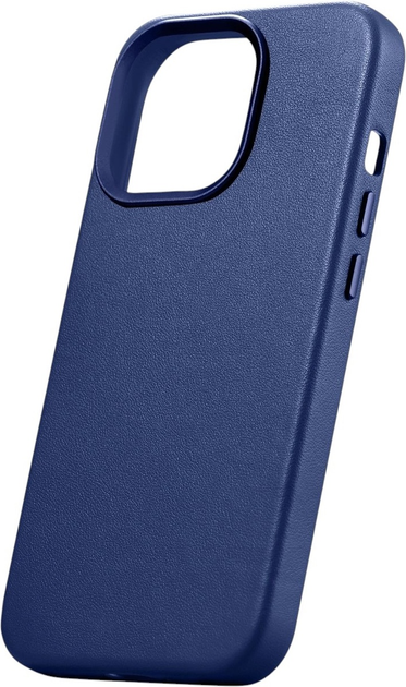 Панель iCarer Real Cowhide Premium Leather Magsafe для Apple iPhone 14 Pro Max Blue (WMI14220708-BU) - зображення 4