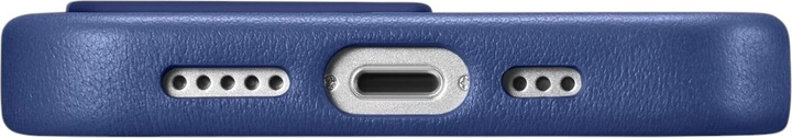 Панель iCarer Real Cowhide Premium Leather Magsafe для Apple iPhone 14 Pro Max Blue (WMI14220708-BU) - зображення 10