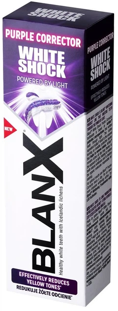 Pasta do zębów BlanX White Shock Purple Corrector wybielająca 75 ml (8017331096277) - obraz 3