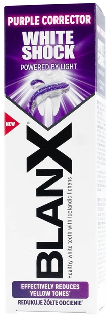 Pasta do zębów BlanX White Shock Purple Corrector wybielająca 75 ml (8017331096277) - obraz 4