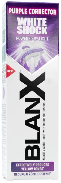Pasta do zębów BlanX White Shock Purple Corrector wybielająca 75 ml (8017331096277) - obraz 8
