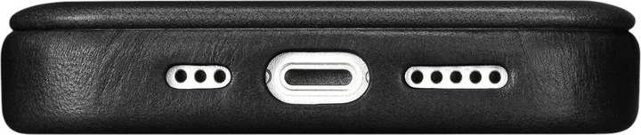 Чохол-книжка iCarer Curved Edge Oil Wax Real Leather Folio Case для Apple iPhone 14 Plus Black (AKI14220707-BK) - зображення 12