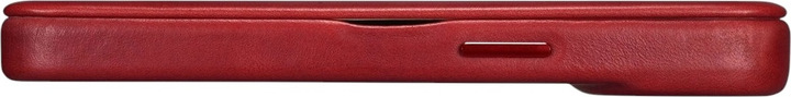 Чохол-книжка iCarer Curved Edge Oil Wax Real Leather Folio Case для Apple iPhone 14 Plus Red (AKI14220707-RD) - зображення 13