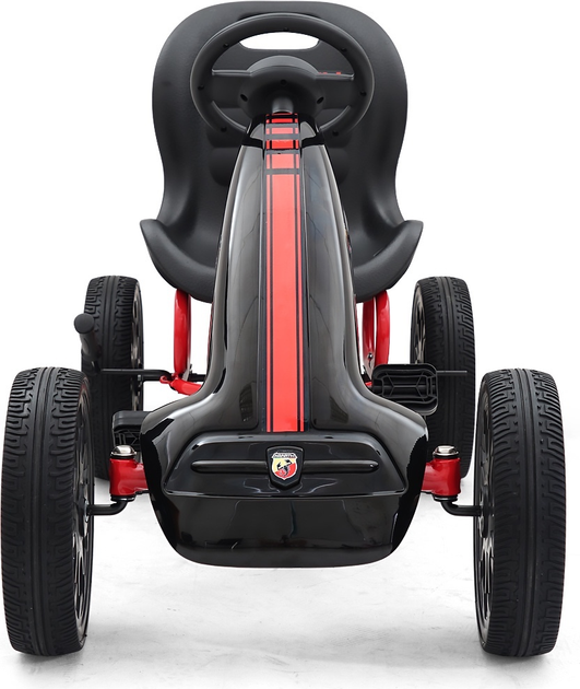 Gokart na pedały Milly Mally Abarth Black 3174 (5901761125818) - obraz 3