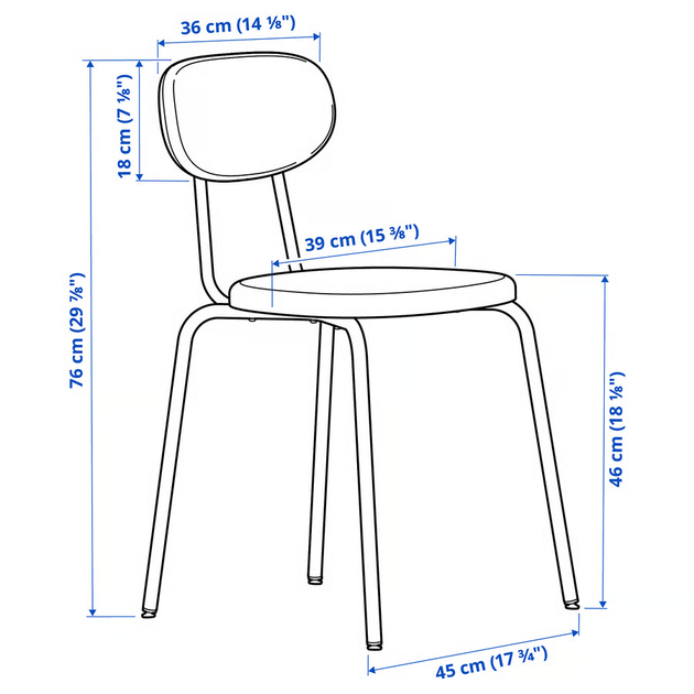Стул SANDSBERG IKEA 906.052.55 красно-коричневый - изображение 4