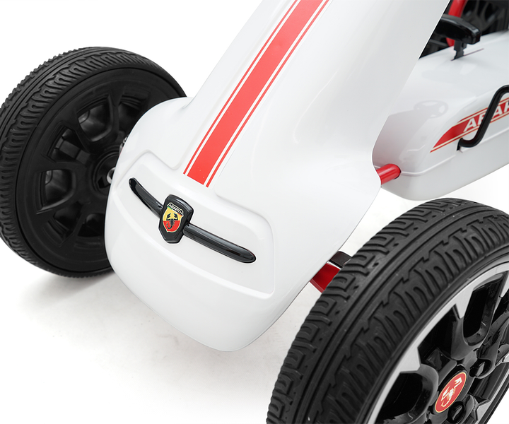 Gokart na pedały Milly Mally Abarth White 3172 (5901761125795) - obraz 4
