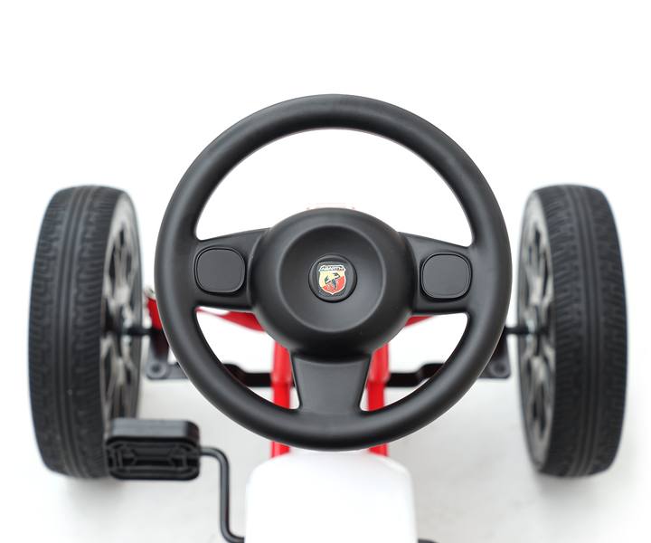 Gokart na pedały Milly Mally Abarth White 3172 (5901761125795) - obraz 6