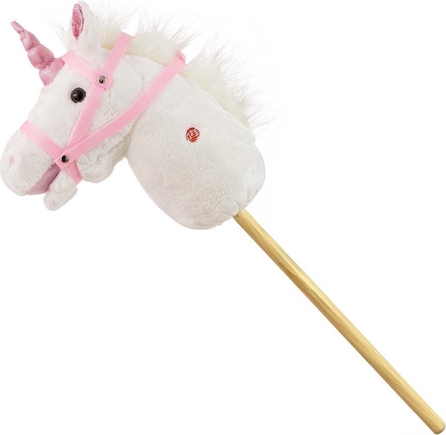 Koń na kiju Milly Mally Hobby White 6086 (5901761127324) - obraz 1