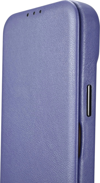 Etui z klapką iCarer Curved Edge Real Cowhide Premium Leather Folio Case do Apple iPhone 14 Plus Light Purple (WMI14220715-LP) - obraz 10