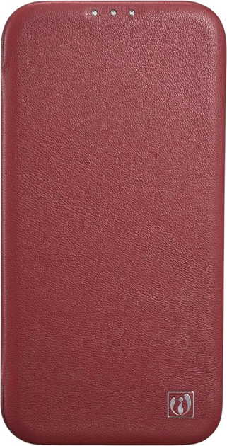 Чохол-книжка iCarer Curved Edge Oil Wax Real Leather Folio Case для Apple iPhone 14 Pro Max Red (WMI14220716-RD) - зображення 2