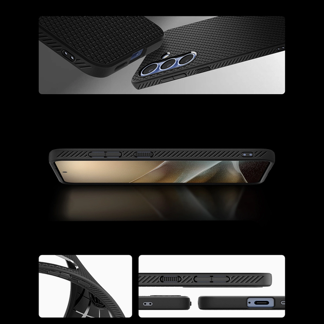 Панель Spigen Liquid Air для Samsung Galaxy S25+ Matte Black (8809971238106) - зображення 11