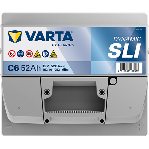 Автомобильный аккумулятор Varta Silver Dynamic 52АН Ев (-/+) C6 (520EN) (552401052) - изображение 2