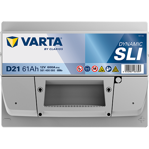 Автомобильный аккумулятор Varta Silver Dynamic 61АН Ев (-/+) D21 (600EN) (561400060) - изображение 2