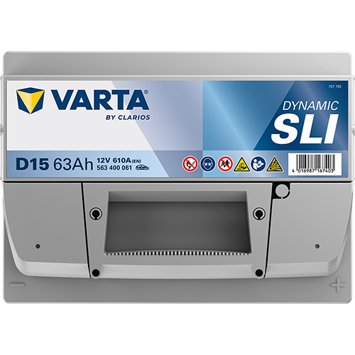 Автомобильный аккумулятор Varta Silver Dynamic 63А Ев (-/+) D15 (610EN) (563400061) - Фото 2 Автомобильный аккумулятор Varta Silver Dynamic 63А Ев (-/+) D15 (610EN) (563400061) - изображение 2