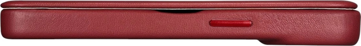 Etui z klapką iCarer Curved Edge Real Cowhide Premium Leather Folio Case do Apple iPhone 14 Pro Red (WMI14220714-RD) - obraz 13