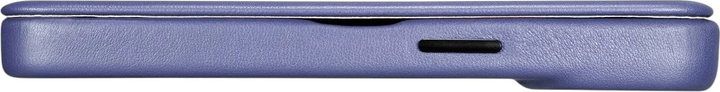 Etui z klapką iCarer Curved Edge Real Cowhide Premium Leather Folio Case do Apple iPhone 14 Pro Light Purple (WMI14220714-LP) - obraz 13