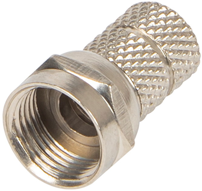 Zestaw wtyczek SAT "F" RG6/7.2 mm/18.5 mm Cu F-M04 100 szt (5900804007371) - obraz 1