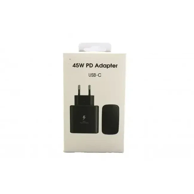 Сетевой зарядный устройство Sumsung 45 Вт PD Adapter No Logo Super Fast Charging 2.0 Черный - Фото 7 Сетевой зарядный устройство Sumsung 45 Вт PD Adapter No Logo Super Fast Charging 2.0 Черный - изображение 7