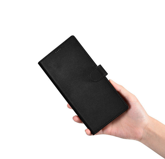 Etui z klapką iCarer Wallet Case do Samsung Galaxy S23 Ultra Black (6975092688297) - obraz 11