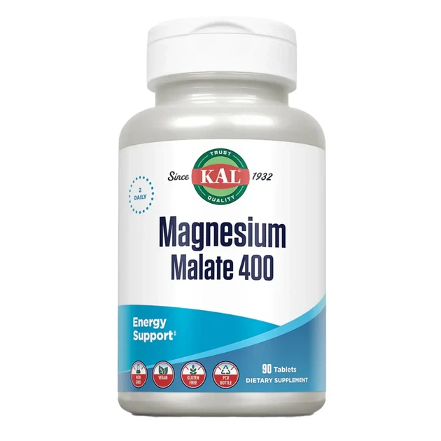 KAL Магний Малат, 400mg - 90 таблеток - Фото 1 KAL Магний Малат, 400mg - 90 таблеток - изображение 1