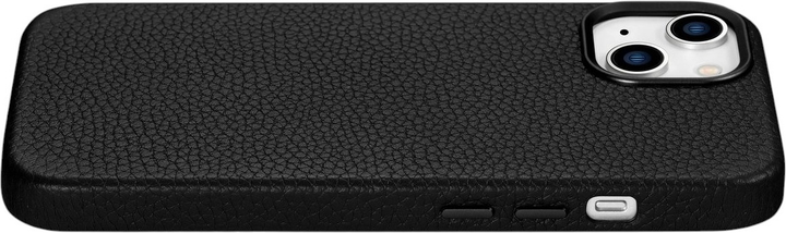 Панель iCarer Litchi Premium Leather Magsafe Back Case для Apple iPhone 14 Black (WMI14220709-BK) - зображення 7