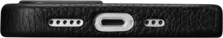 Панель iCarer Litchi Premium Leather Magsafe Back Case для Apple iPhone 14 Black (WMI14220709-BK) - зображення 10