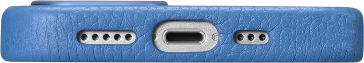Etui iCarer Litchi Premium Leather Magsafe Back Case do Apple iPhone 14 Light Blue (WMI14220709-LB) - obraz 11