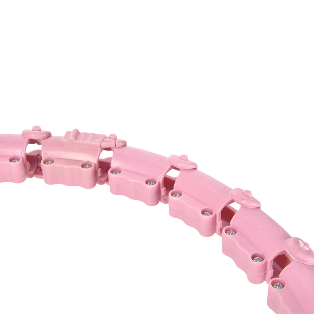 Hula-hop plus size light pink z wypustkami i obciążnikiem HMS HHW11 (5907695553529) - obraz 7