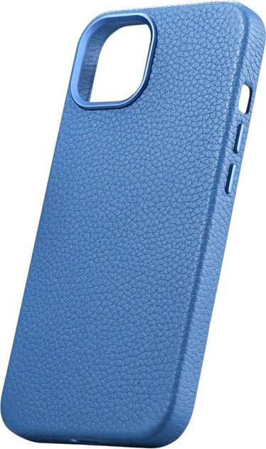 Etui iCarer Litchi Premium Leather Magsafe Back Case do Apple iPhone 14 Plus Light Blue (WMI14220711-LB) - obraz 4