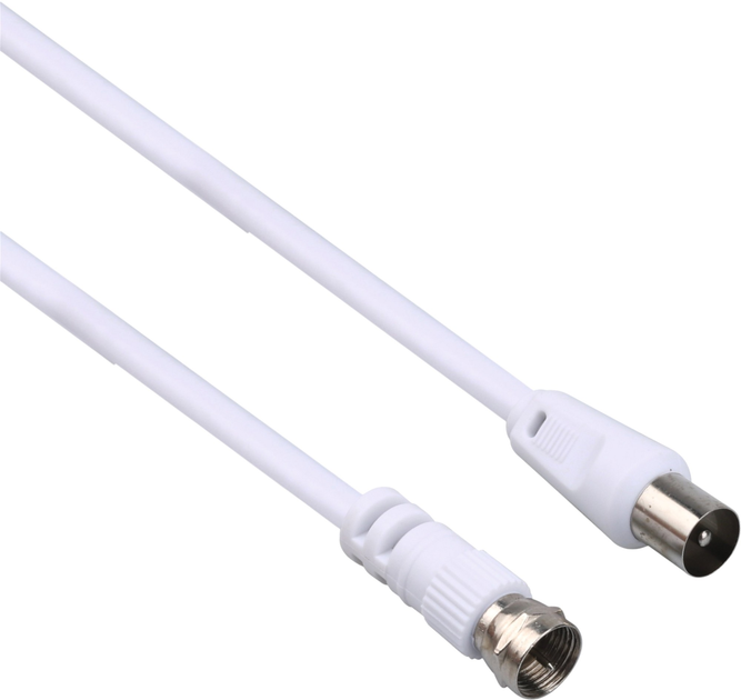 Kabel TechniSat Coaxial IEC - Coaxial F 3 m White (76-4833-03) - obraz 2