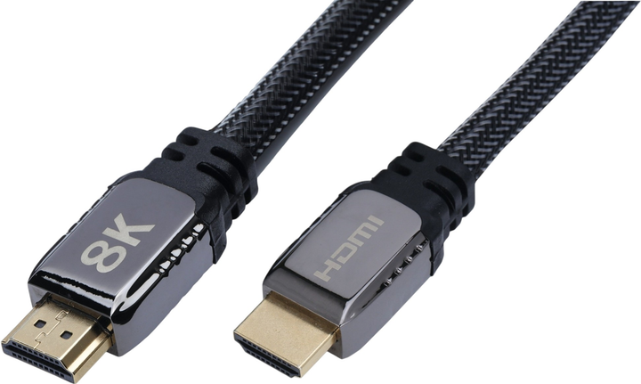 Кабель TechniSat HDMI - HDMI Ultra High Speed 1 м Black (76-4925-00) - зображення 2