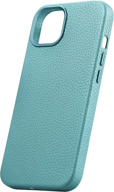 Панель iCarer Litchi Premium Leather Magsafe Back Case для Apple iPhone 14 Plus Green (WMI14220711-GN) - зображення 4