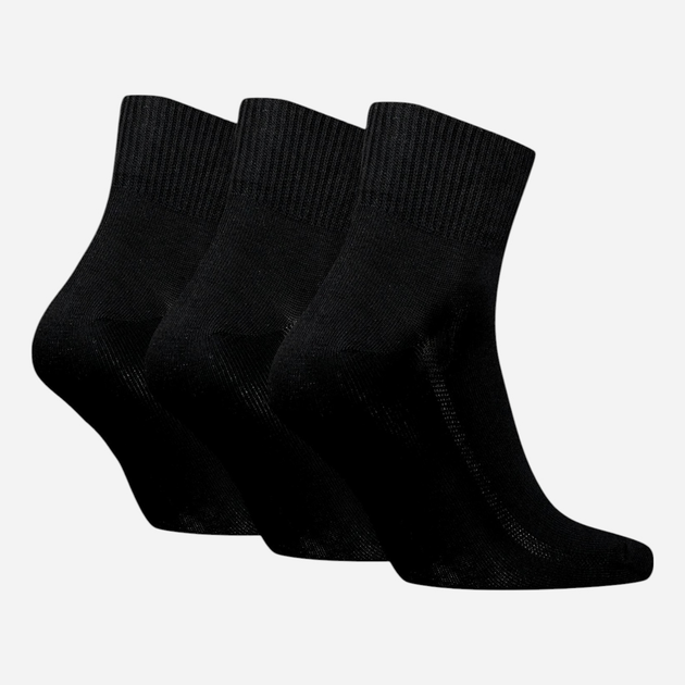 Набір чоловічих шкарпеток коротких Levi`s Mid Cut Bw Logo Recycl Co 3P 39-42 3 пари Чорний (8720245507165) - зображення 2