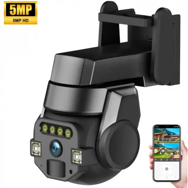 Камера наружная уличная поворотная WIFI CyberGuard OUTDOOR Q-812 5Mp IP66 датчик движения - изображение 4