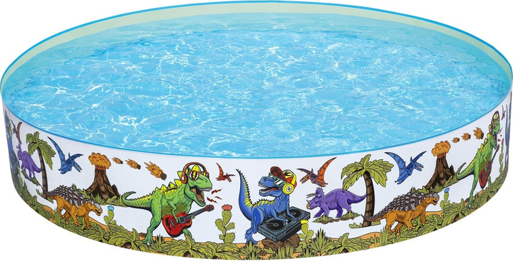 Nadmuchiwany basen Bestway Dinozaury 244 x 46 cm (6942138950670) - obraz 2